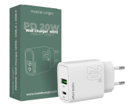 Mobile Origin PD20W Wall Charger MO12 1 USB-A + 1 USB-C FRL-PD20W-MO12 - 1319544 - zdjęcie 1